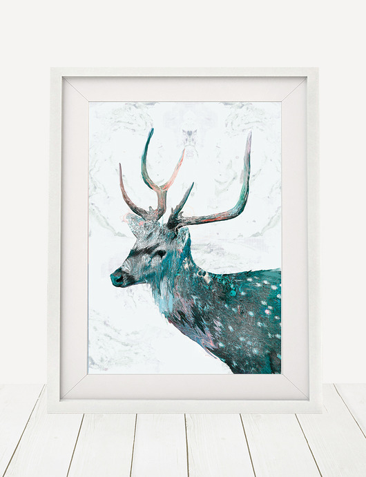 jeleń | skandynawski styl | 30x40 cm Anita Tomala
