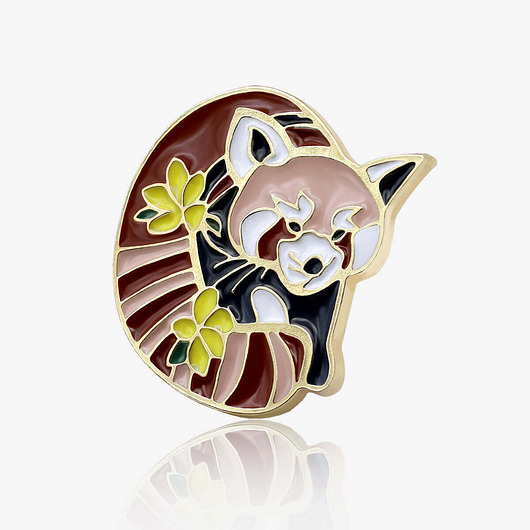 przypinki Pins " Panda Czerwona"