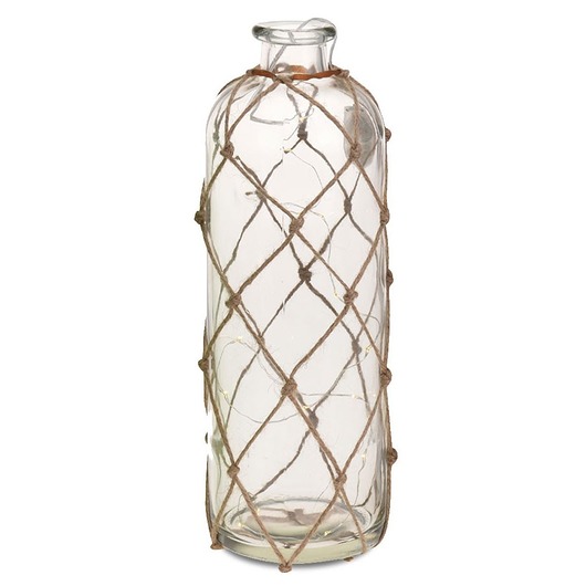 Lampion Lampa LED Butelka Wisząca szara MIA home
