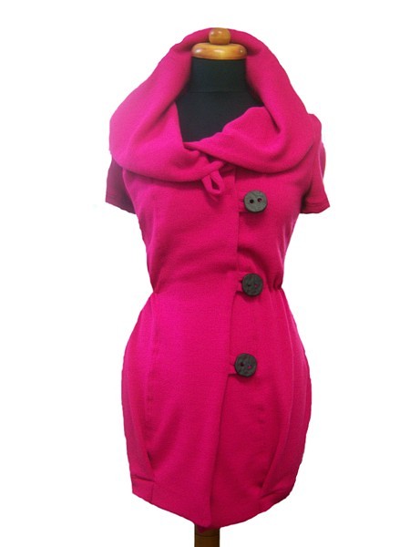 36 (S) Sweter -sukienka pink YULIYA BABICH