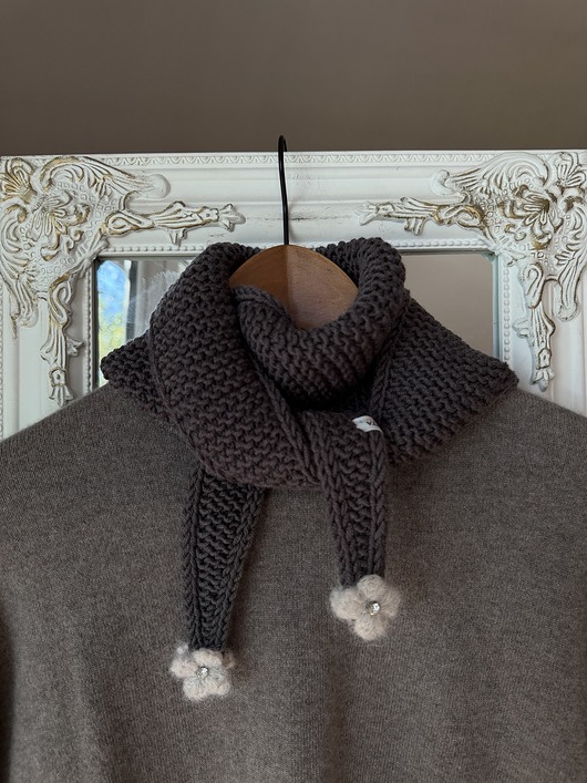 szale damskie Szalik Dahlia wełna merino
