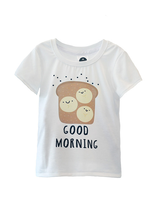 t-shirt good morning by M&L Little Gold King