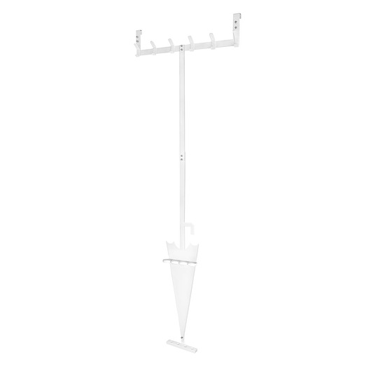 wieszaki Parasolnik montowany na drzwi - 60cm - biały