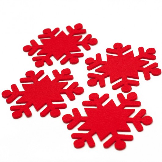 SNOWFLAKE kpl. 4 podkładek pod kubek BOOGIE design