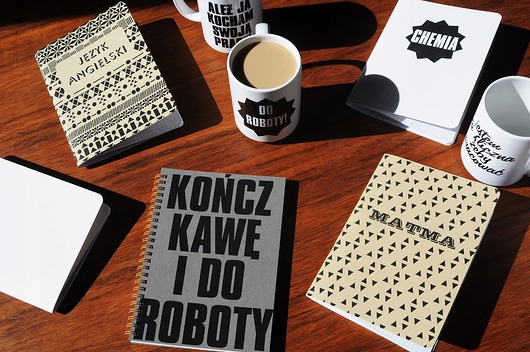 notatniki i albumy Kończ kawę i do roboty, notatnik z ekologicznego papieru