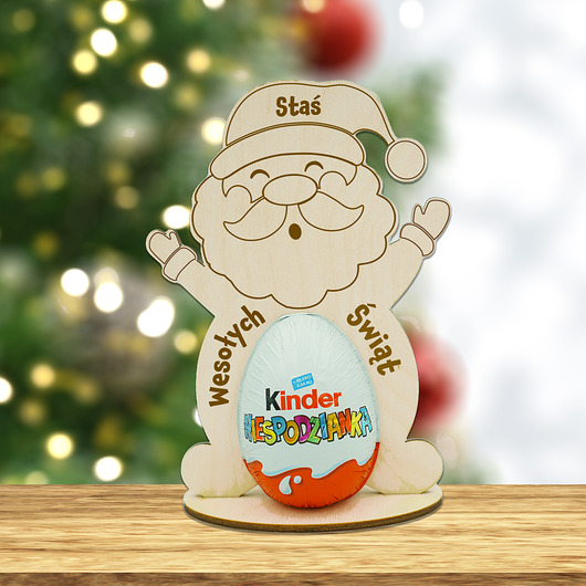 akcesoria dziecięce - różne Statuetka MIKOŁAJA z imieniem i miejscem na Kinder Jajko dla dzieci