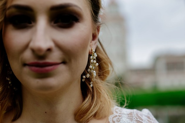 Biżuteria ślubna Kolczyki Aleksandra