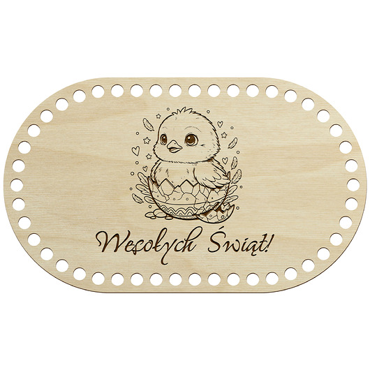 ozdoby wielkanocne Dekoracyjna Podstawa Baza 27x16cm Koszyk Wielkanocny do Szydełkowania Dekor