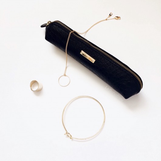 16k Gold Plated Large Karma Necklace Le Boho Bleu