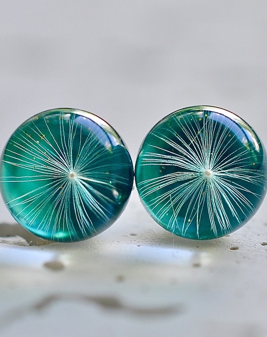 Kolczyki - sztyfty z dmuchawcem Grol Jewellery