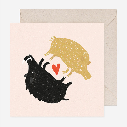 kartki okolicznościowe - wydruki Kartka ślubna / walentynkowa Dzika Miłość