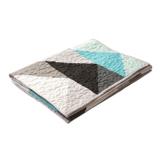 Narzuta patchwork dwustronna |DEMA|145x215 patchwork house