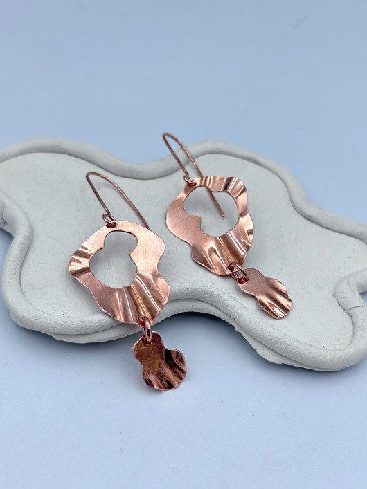 kolczyki z miedzi Kolczyki miedziane