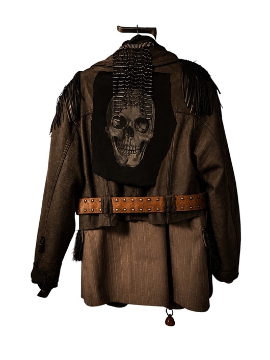 kurtki damskie Dark Nomad Jacket One of One Upcycled Leather & Blazer S-L