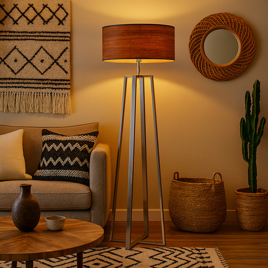 lampy podłogowe Designerska lampa stojąca do salonu MOSS ECO