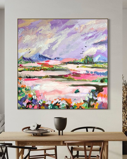 obrazy Obraz abstrakcyjny 110x110 cm