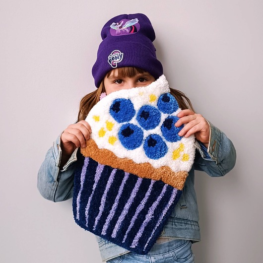 Ozdoby na ścianę Mini dywan w kształcie babeczki