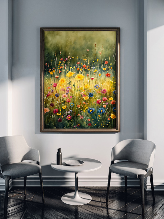 plakaty Letnia łąka - grafika na plakacie 50x70 cm