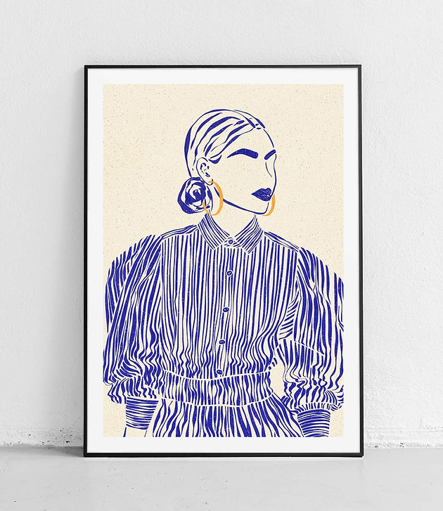plakaty Plakat Nowoczesna Elegancja w Pasiaku