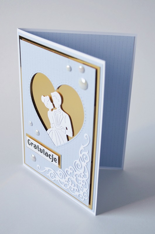 kartki scrapbooking Kartka Ślubna : Gratulacje