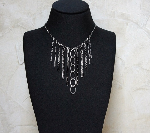 srebrne naszyjniki Frędzle vol. 8 - naszyjnik