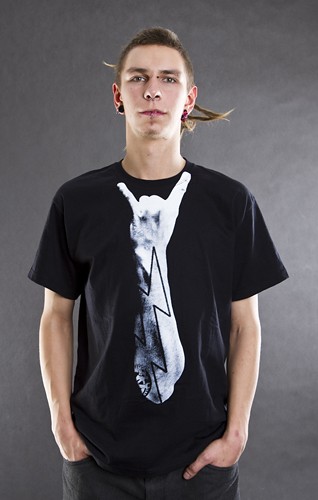 Krawat rozm. L 	t-shirt męski SLOGAN