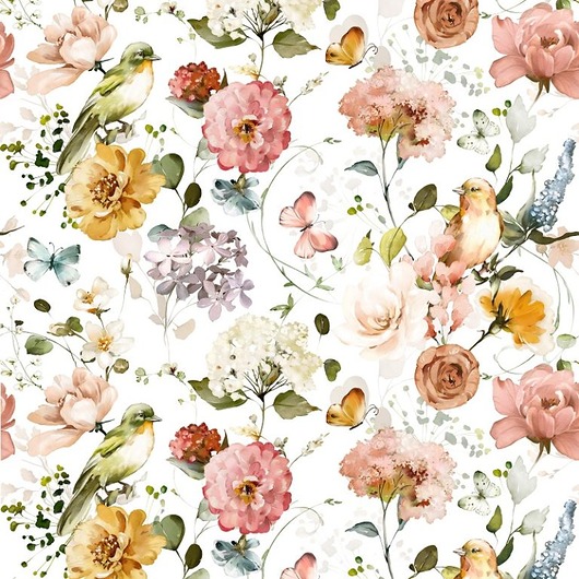 naklejki ścienne do pokoju dziecka Tapeta ścienna Garden Flowers 8 53cmx10m PZ