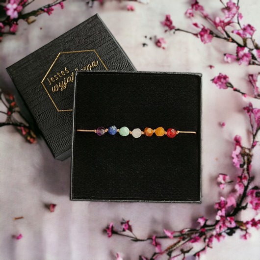 bransoletki z kamieni naturalnych PREMIUM: chakra bracelet : wspiera wszystkie czakry