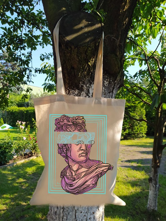 Torba bawełniana z nadrukiem Human Millenium ART ORGANIC