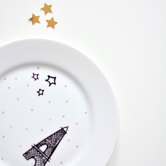 Talerz deserowy/śniadaniowy PARYŻ STARS my mug company