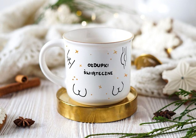 kubki Świąteczny Kubek z OzDUPKAMI świątecznymi