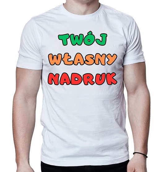 t-shirty męskie Koszulka twój własny nadruk napis zdjęcie