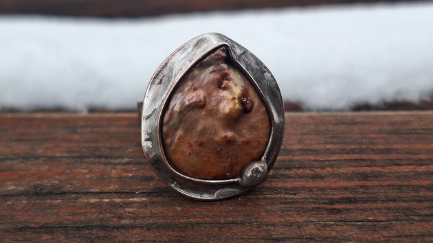 pierścionki - różne Perła po prostu - pierścionek regulowany