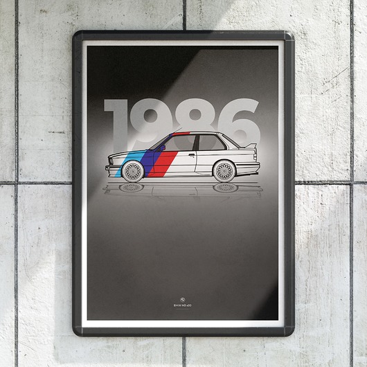 plakaty Plakat Legendy Motoryzacji - BMW M3 e30