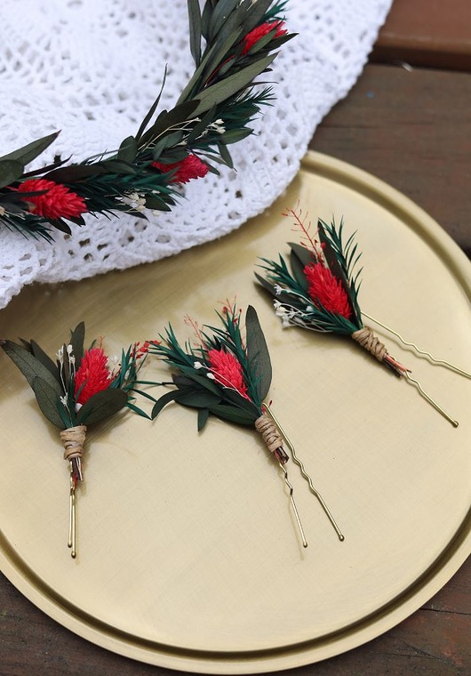 Ślubne ozdoby do włosów Kokówki ślubne , wsuwki do włosów z kwiatami