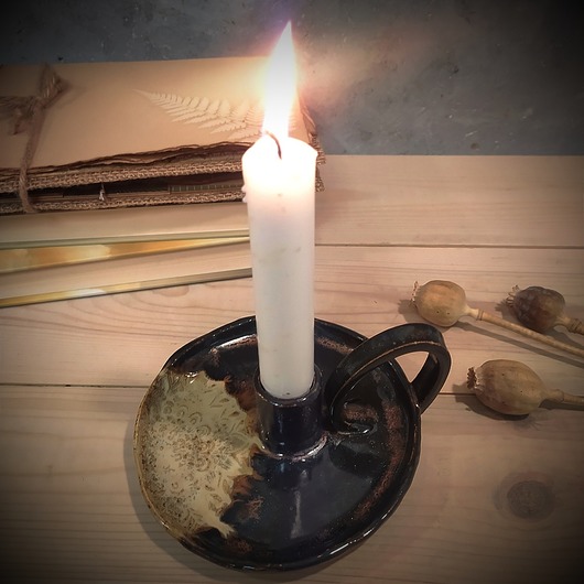 świeczniki i świece Świecznik ceramiczny kaganek