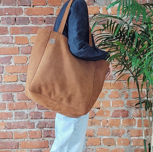torby na ramię Lazy bag Bukka ruda wodoodporna oversize
