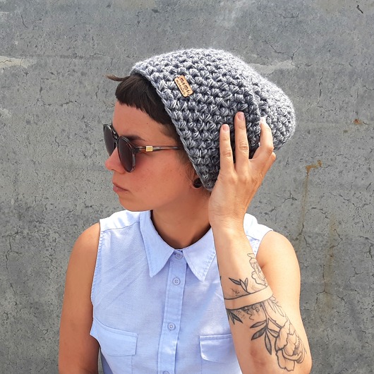 czapki damskie Czapka Hand Made No. 053 / beanie / szydło
