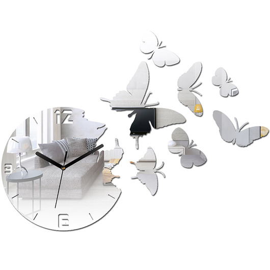 Zegar ścienny Lustro Motyle ModernClock