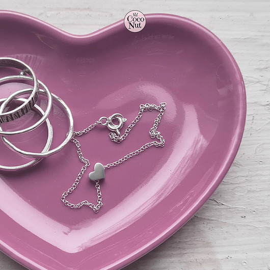 bransoletki srebrne LOVE bransoletka na łańcuszku delikatna lekka na Walentynki