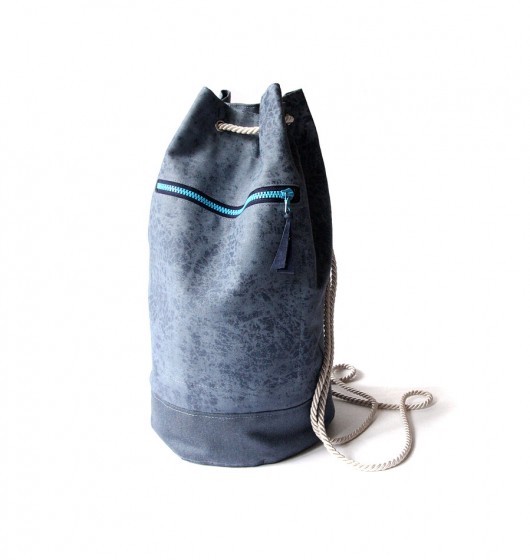 worek plecak - navy blue jeans- elfagado