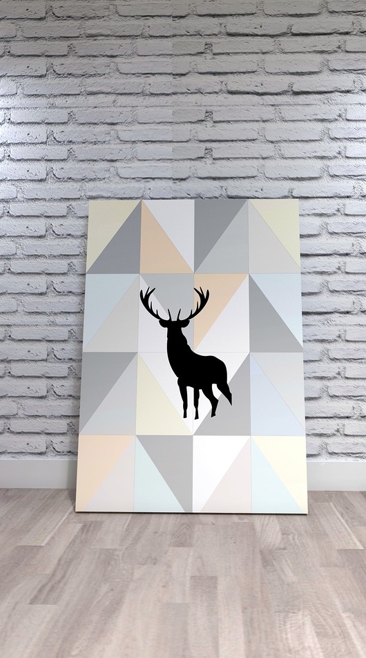 PLAKAT TRIANGLE geometry  Interior Design Olga Robak