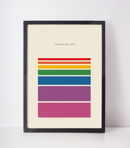 grafiki i ilustracje plakat //  love has no limits  // a3