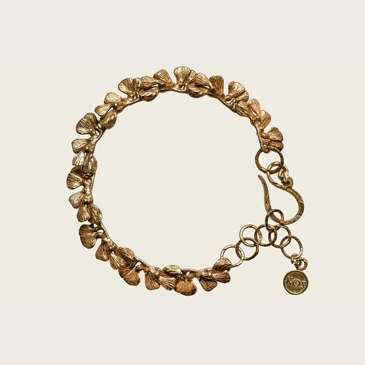 Złota bransoleta - Gingko KOS jewellery