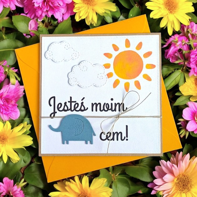 kartki scrapbooking Jesteś moim SŁOŃcem - urocza kartka dla słoneczka - NEW