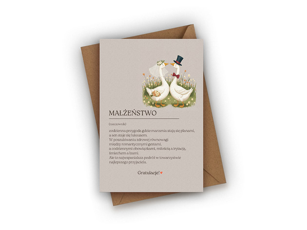 kartki okolicznościowe - wydruki Kartka ślubna- Małżeństwo