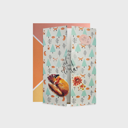 Kartka na Chrzest,Sweet fox Joanna Klupś