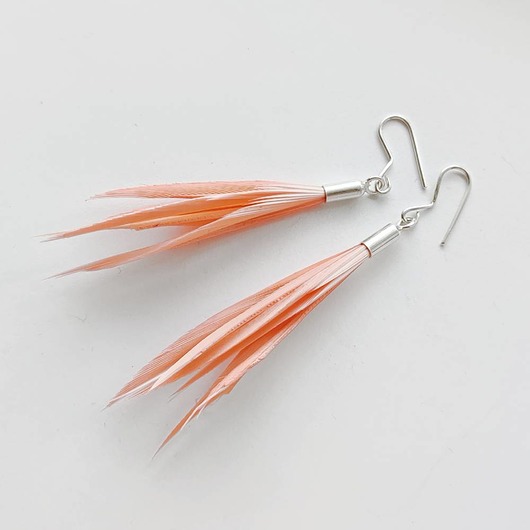 kolczyki z piórami PIÓRKO kolczyki