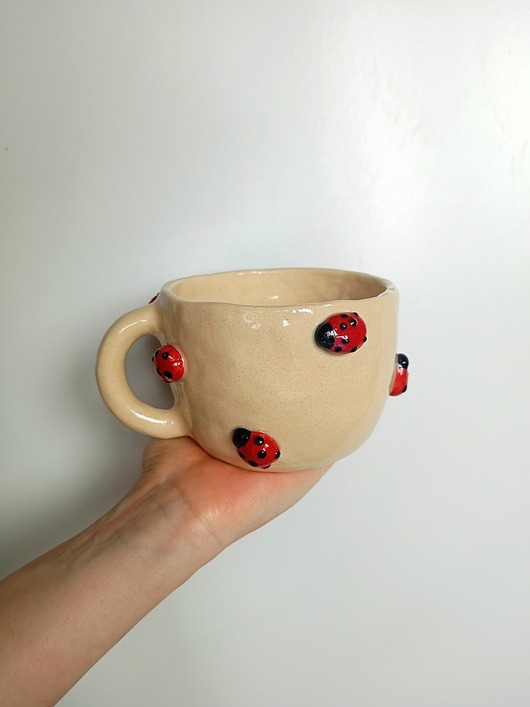 kubki Ceramiczny ręcznie robiony kubek w biedronki