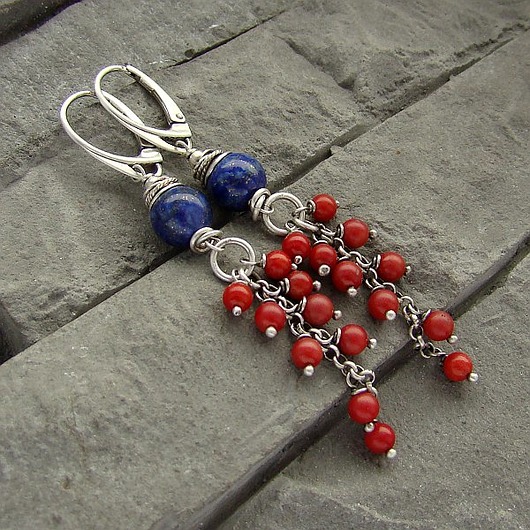Koral i lapis lazuli RayOfArt
